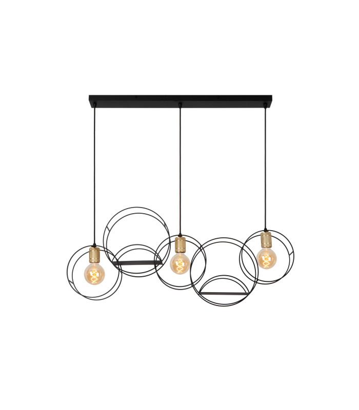 Circle Pendant light - 3xE27 - Black-1