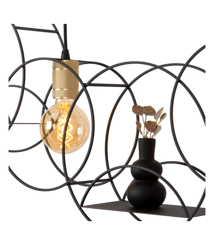 Circle Pendant light - 3xE27 - Black-5