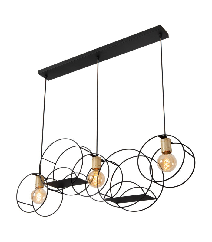 Circle Pendant light - 3xE27 - Black-8