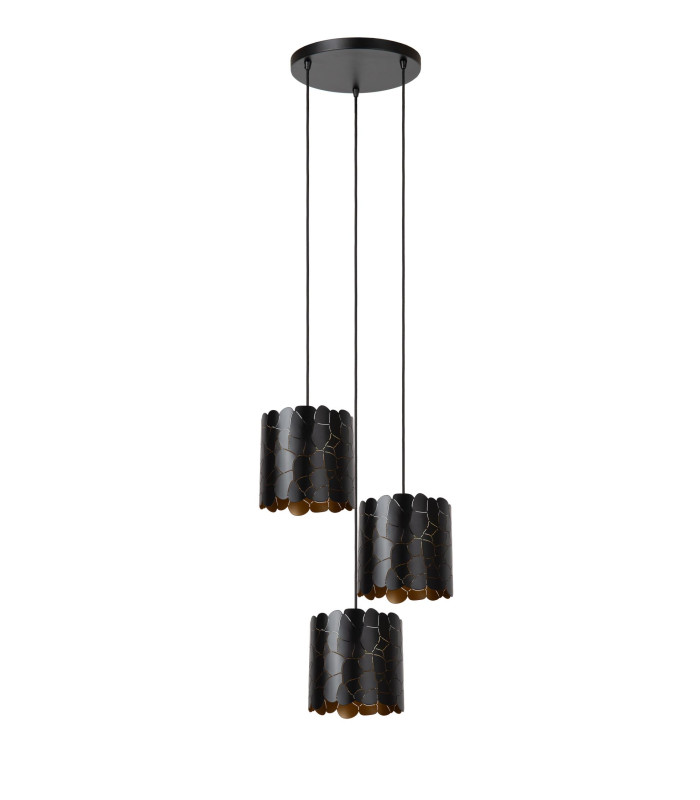Almelo Pendant light - 3xE27 - Black-3