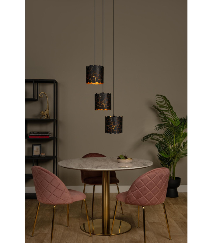 Almelo Pendant light - 3xE27 - Black-4