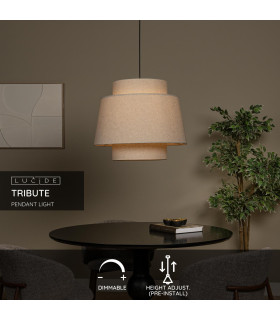 Tribute Pendant light Ø60cm 1xE27 - Cream-2