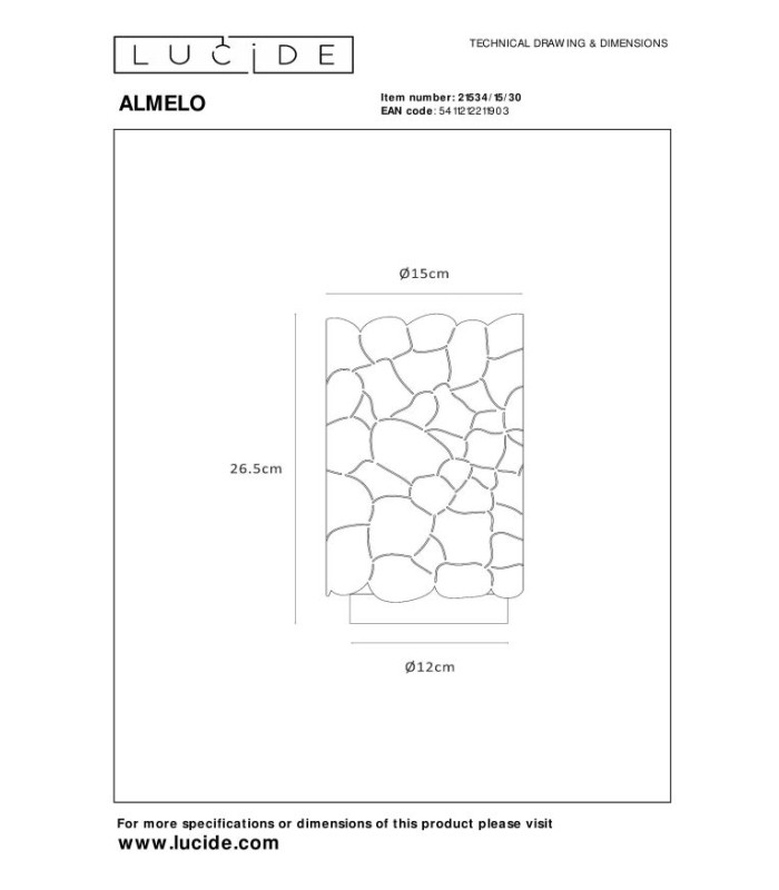Almelo Table lamp Ø15cm 1xE27 - Black-5