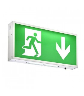 Integrated LED Wall Light Gloss White, Green - 1
