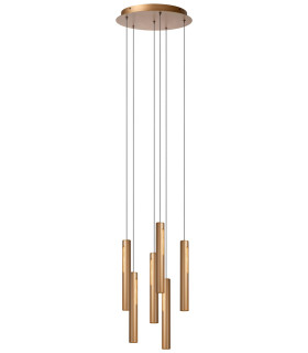 Premium Griffith Pendant light Ø38cm LED Dim. CCT 6x6W 2700K/4000K - Bronze-1