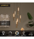 Premium Griffith Pendant light Ø38cm LED Dim. CCT 6x6W 2700K/4000K - Bronze-2