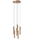 Premium Griffith Pendant light Ø38cm LED Dim. CCT 6x6W 2700K/4000K - Bronze-3