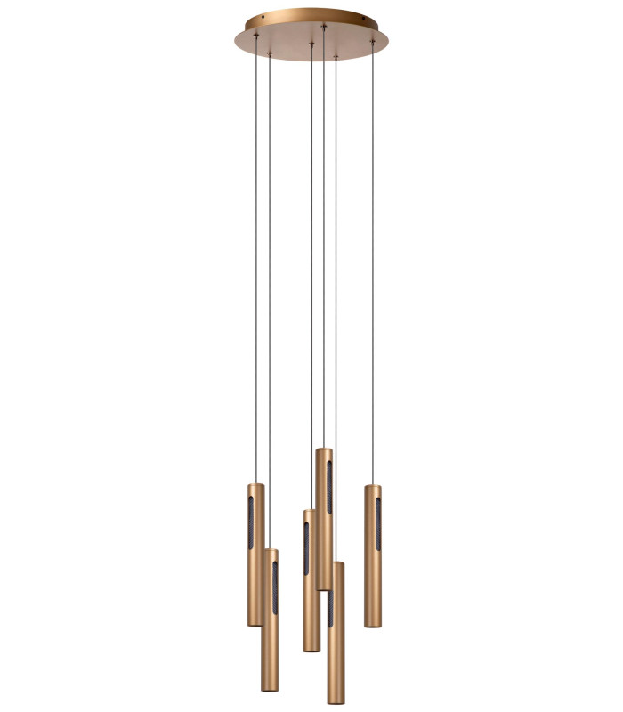 Premium Griffith Pendant light Ø38cm LED Dim. CCT 6x6W 2700K/4000K - Bronze-3