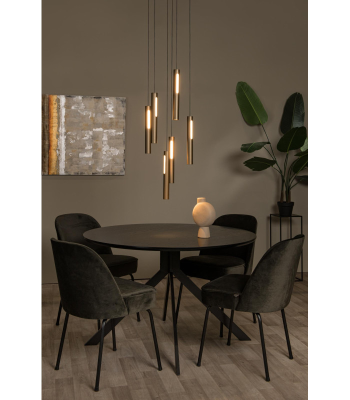 Premium Griffith Pendant light Ø38cm LED Dim. CCT 6x6W 2700K/4000K - Bronze-5