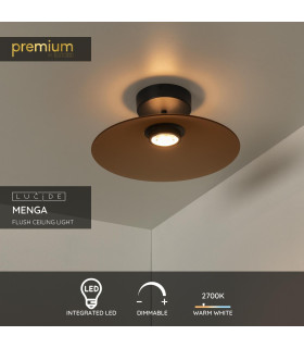 Premium Menga Flush ceiling light Ø40cm LED Dim. 2700K - Amber-2