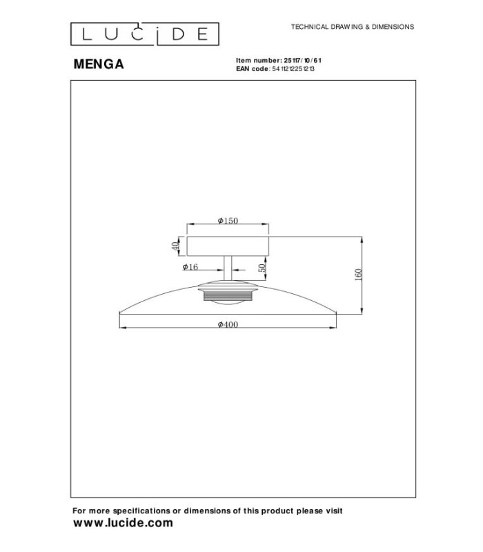 Premium Menga Flush ceiling light Ø40cm LED Dim. 2700K - Opal-6