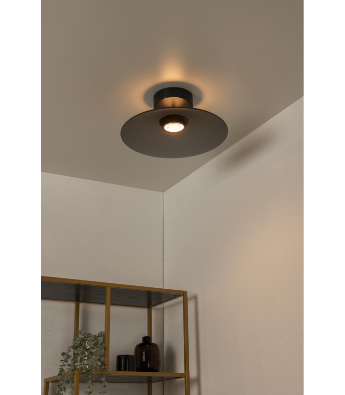 Premium Menga Flush ceiling light Ø40cm LED Dim. 2700K - Smoke Grey-4