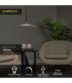 Premium Menga Pendant light Ø40cm LED Dim. 2700K - Opal-2