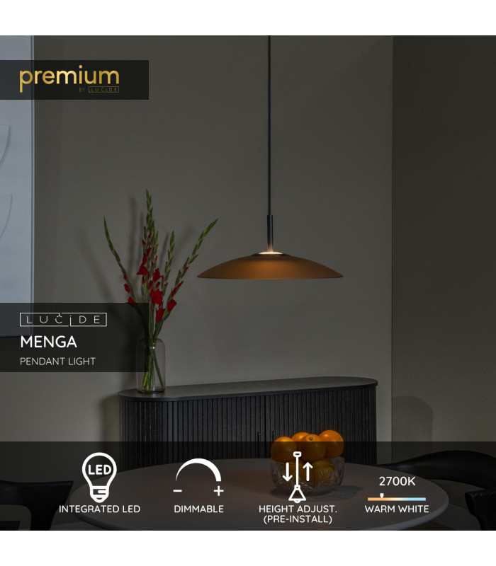 Premium Menga Pendant light Ø40cm LED Dim. 2700K - Amber-2