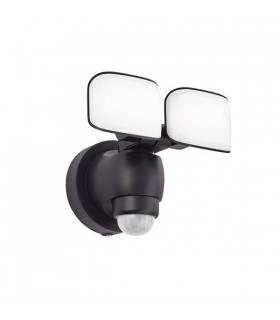 Integrated LED Outdoor Wall Light Matt Black, Frosted IP44 - 1
