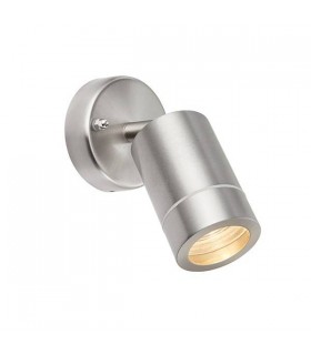 Outdoor Spotlight Brushed Stainless Steel, Glass IP44, GU10 - 1