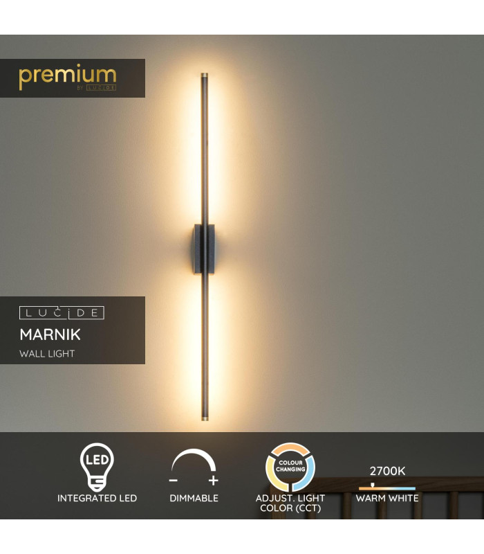 Premium Marnik Wall light - LED Dim. CCT 1x13W 2700K/4000K - Black-2