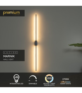 Premium Marnik Wall light - LED Dim. CCT 1x18W 2700K/4000K - Black-2