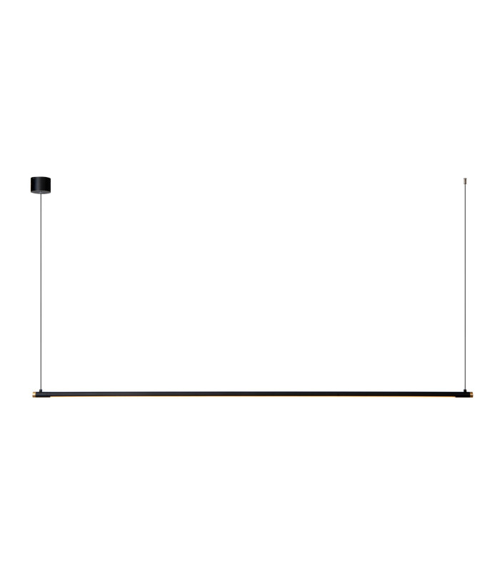 Premium Marnik Pendant light Ø2.5cm LED Dim. CCT 1x24W 2700K/4000K - Hand Wave Sensor - Black-1
