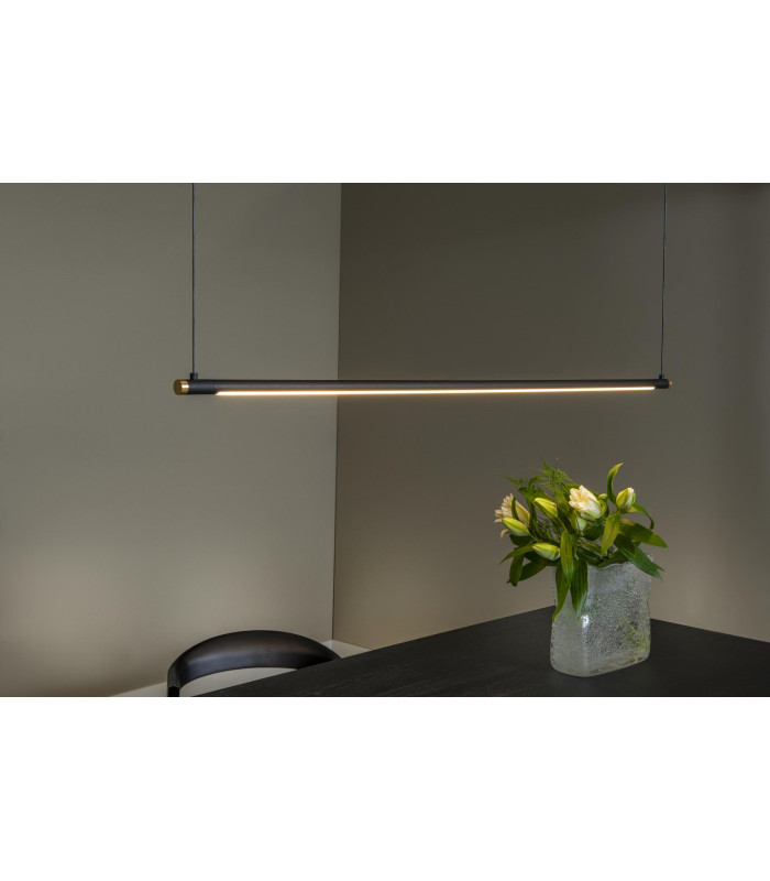 Premium Marnik Pendant light Ø2.5cm LED Dim. CCT 1x22W 2700K/4000K - Hand Wave Sensor - Black-4