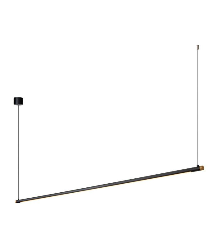 Premium Marnik Pendant light Ø2.5cm LED Dim. CCT 1x24W 2700K/4000K - Hand Wave Sensor - Black-6