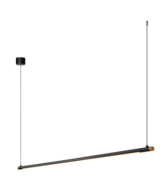 Premium Marnik Pendant light Ø2.5cm LED Dim. CCT 1x22W 2700K/4000K - Hand Wave Sensor - Black-9