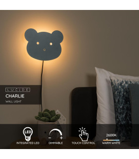 Charlie Wall light Children - LED Dim. 2700K - Blue-2