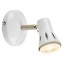 1 Light Spotlight Gloss White, Satin Chrome Plate, GU10 - 1