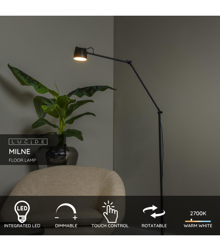 Milne Floor lamp - LED Dim. 2700K - Black-2