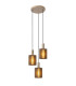 Lambres Pendant light - 3xE27 - Taupe-1