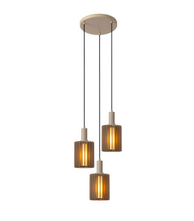 Lambres Pendant light - 3xE27 - Taupe-1