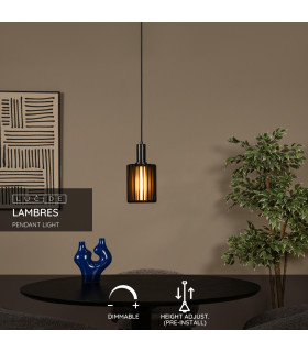 Lambres Pendant light Ø15cm 1xE27 - Black-2