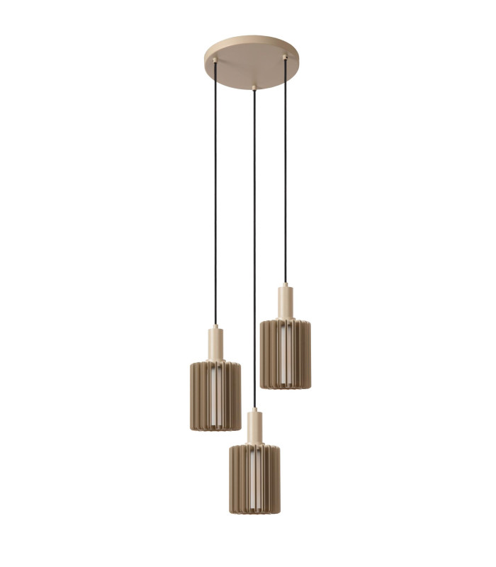 Lambres Pendant light - 3xE27 - Taupe-3