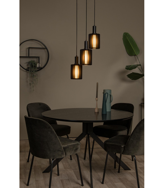 Lambres Pendant light - 3xE27 - Black-4
