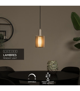 Lambres Pendant light Ø15cm 1xE27 - Taupe-2