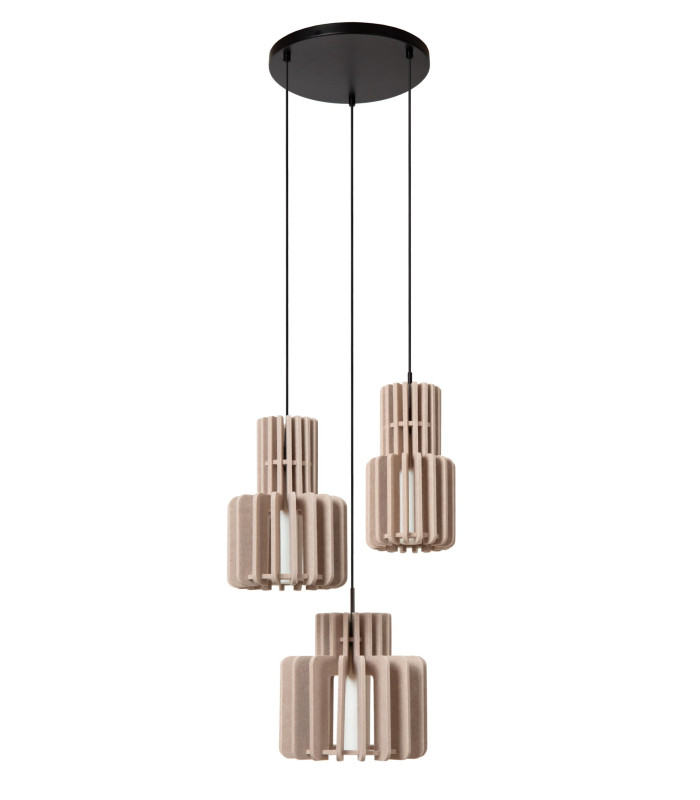 Rollo Pendant light - 3xE27 - Taupe-3