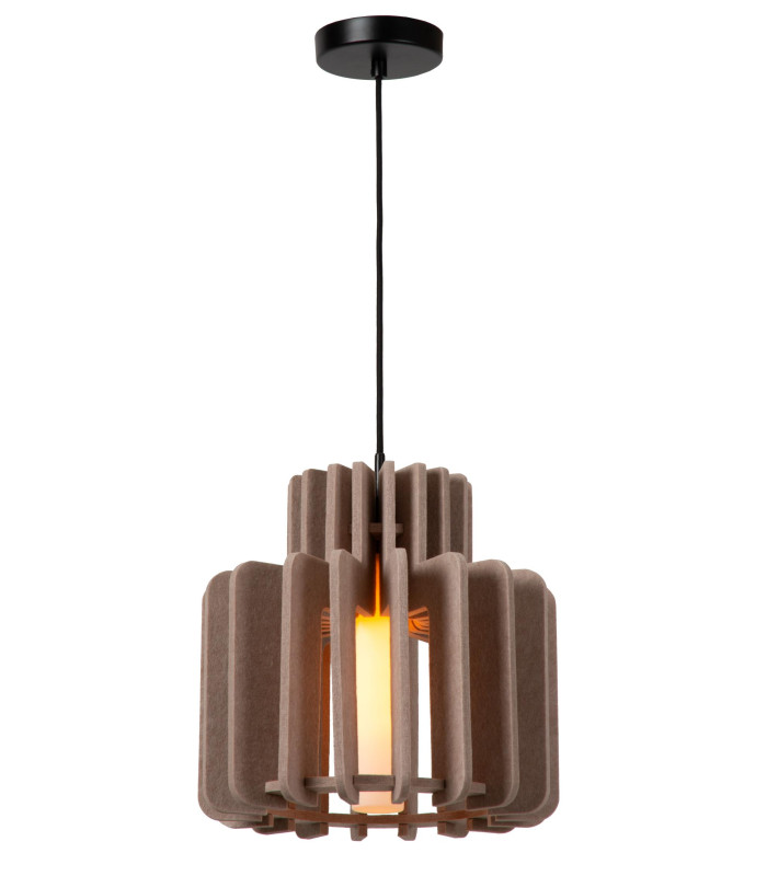 Rollo Pendant light - 1xE27 - Taupe-1