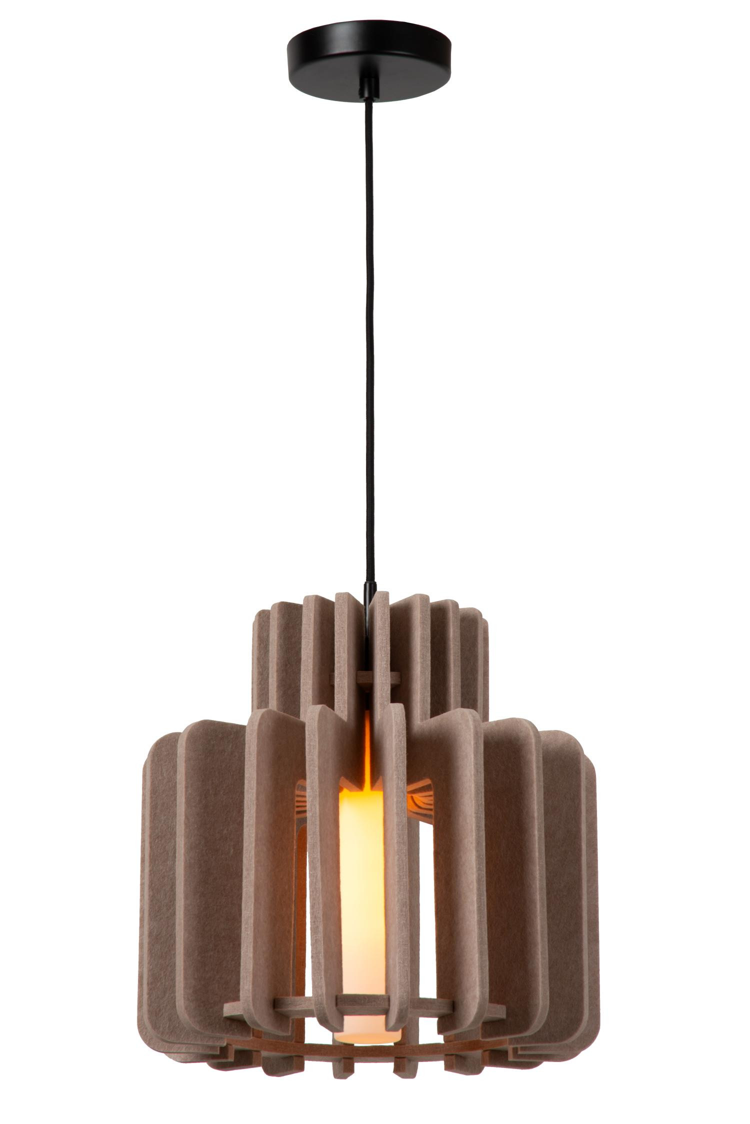 Rollo Pendant light - 1xE27 - Taupe