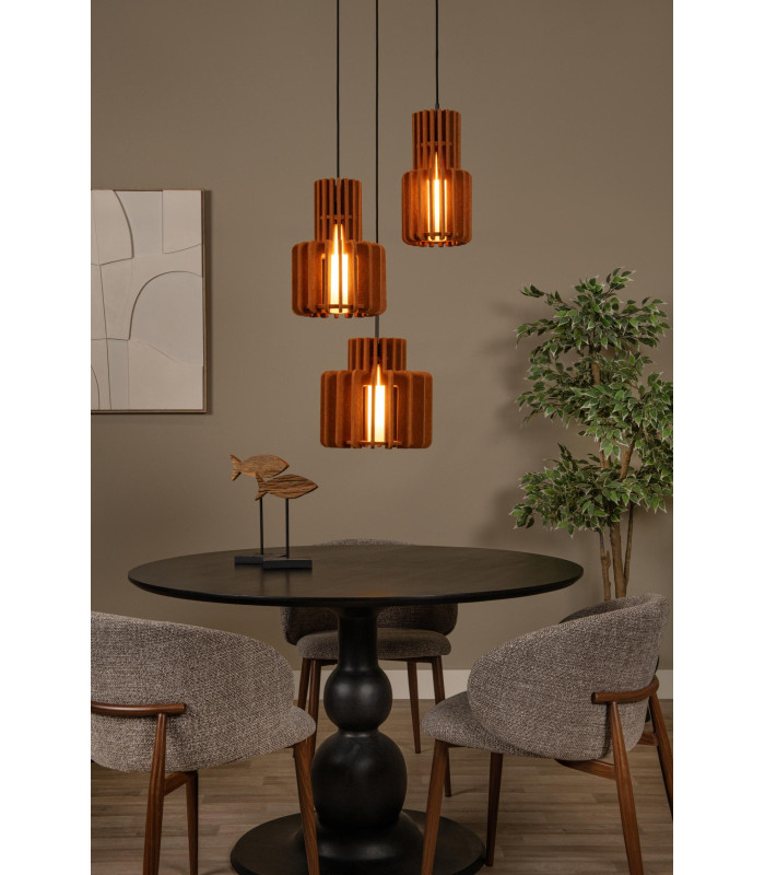 Rollo Pendant light - 3xE27 - Terracotta-4