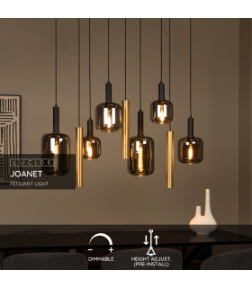 Joanet Pendant light - 6xE27 - Brass-2