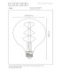 G95 Filament bulb Ø9.5cm E27 2200K - Amber-3