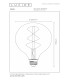 G125 Filament bulb Ø12.5cm E27 2200K - Amber-3
