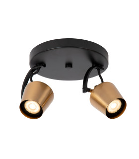 Emile Ceiling spotlight Ø20cm 2xGU10 - Matt Gold Brass-1