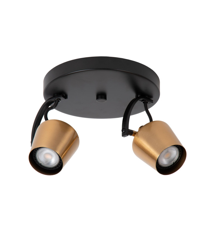 Emile Ceiling spotlight Ø20cm 2xGU10 - Matt Gold Brass-3
