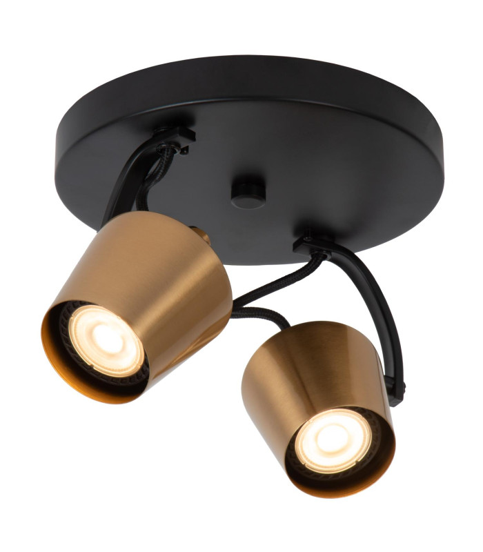 Emile Ceiling spotlight Ø20cm 2xGU10 - Matt Gold Brass-7