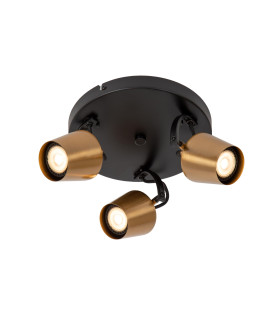 Emile Ceiling spotlight Ø23cm 3xGU10 - Matt Gold Brass-1