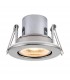 Fire Rated Integrated LED Tilt Recessed Light Satin Nickel Plate, Acrylic - 1