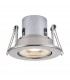 Fire Rated Integrated LED Tilt Recessed Light Satin Nickel Plate, Acrylic - 1