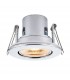 Fire Rated Integrated LED Tilt Recessed Light Chrome Plate, Acrylic - 1