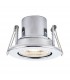Fire Rated Integrated LED Tilt Recessed Light Chrome Plate, Acrylic - 1